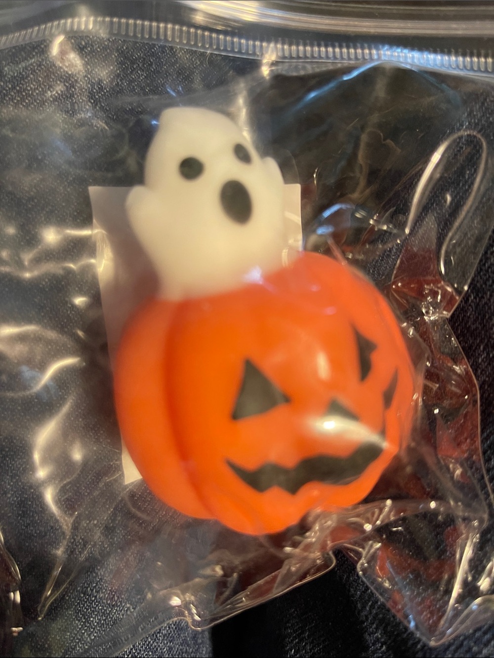 Taba Squishy - Orange & White, small in package